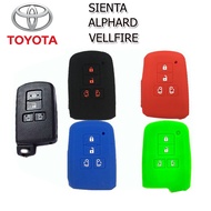 Toyota Car Remote Key Cover Sienta/Alphard/Vellfire Silicone Case Protector Shockproof Soft Thick Rubber Hand