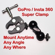 📸 [SG][GoPro Mount] Non-Slip Clamp for GoPro, Insta360, DJI, Car, Head Rest, Bicycle, Bike, Motorcycle for high speeds