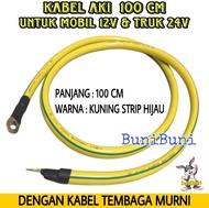 Kabel Aki 100 CM / Kabel Aki Ma Untuk Mobil 12V & Truk 24V Panjang 1 METER