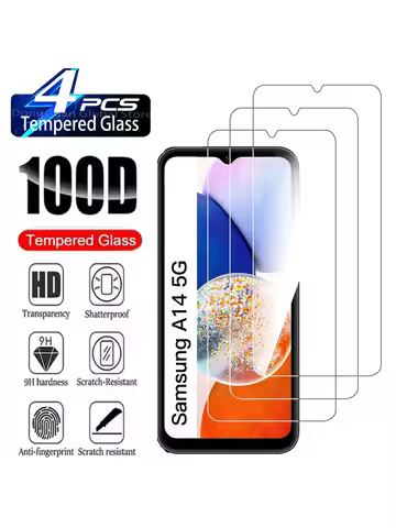 For Samsung Galaxy A14 4G/A14 5G 9H Tempered Glass