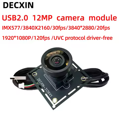 Imx577 12MP 4K HD USB camera module industrial camera video conference NO distortion