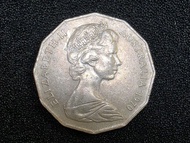 英女王澳洲 1970年 50 分紀念幣共1枚, 紀念庫克船長航行澳洲200 週年