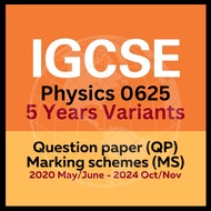 PHYSICS 0625  IGCSE [PAPER 1,2,3,4,5,6] PAST YEAR PAPER [LATEST 5 YEARS]