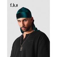 Silky durag New Style Velvet Stretch Street Hip Hop Rap Street Dance hiphop Black Long Tail Headscar
