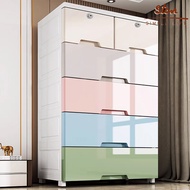 STON 50cm Drawer Storage Cabinet Thickened Orocan Drawer Cabinet Durabox Locker Wardrobe Organizer F