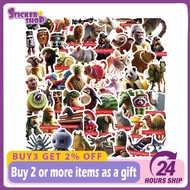 60PCS Tung Tung Sahur Italian Brainrot AI Abstrac Sticker DIY Fridge Laptop Luggage Joke Sticker