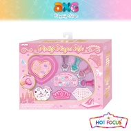 Hot Focus Pretty Finger Tips All-In-One Nail Art and Dryer Set (059PR) Washable Cosmetic Make Up Toy