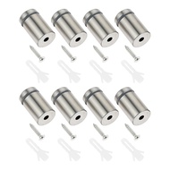 16pcs/set Standoffs Bolts 19x25mm/30mm 1"/1.18" Mounting Advertisement Boards Stainless Steel Mirror