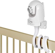 Baby Monitor Mount Camera Shelf Compatible with Infant Optics DXR 8 &amp; DXR-8 Pro and Most Other Baby Monitors,Universal Baby Camera Holder,Attaches to Crib Cot Shelves or Furniture (White)