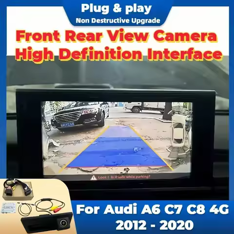 Reverse Camera Kit Special For Audi A6 S6 RS6 C7 C8 4G 2012 - 2020 Original Screen Plug & Play HD Fr