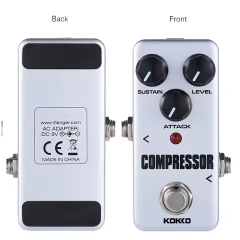 KOKKO Electric Guitar Effect Pedal FCP2 Compressor Effect Pedal True Bypass Mini Single Guitar Pedal