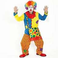 Halloween cos Clown Costume Clothes Performance Costume Performance Funny Funny Men Women Adult Full