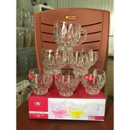Set Of 6 Glass Cups