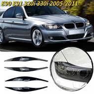 For BMW 3 Series E90 E91 320i 330i Headlight Eyebrows Eyelid Sedan/Touring 2005 2006 2007 2008 2009 