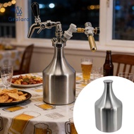 GRALARA 304 Stainless Steel Beer Growler Sturdy Lightweight Portable Keg Carbonated Beer Growler Pro