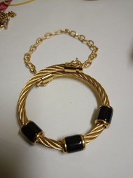 Bangle gold/black stainless steel high quality