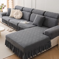 [in stock] High Elasticity All-Season Universal Full-Cover Sofa Cover Set for Living Room Cushions A