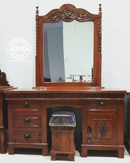 meja tolet rias / meja rias / meja tolet kayu jati