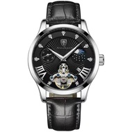 Guto แบรนด์ชั้นนำหรูหรานาฬิกาสำหรับผู้ชายอัลตร้าบางเดิมกันน้ำส่องสว่าง Seiko5สวิสนาฬิกาข้อมือผู้ชายสายหนังสบายๆวันที่แสดงปฏิทินโครโนกราฟนาฬิกาควอทซ์อัตโนมัติ S157