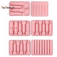 6 Pcs Crayon Molds Safe Crayon Silicone Mold Silicone Molds 3D Cavity Crayon Melting Molds Assorted 