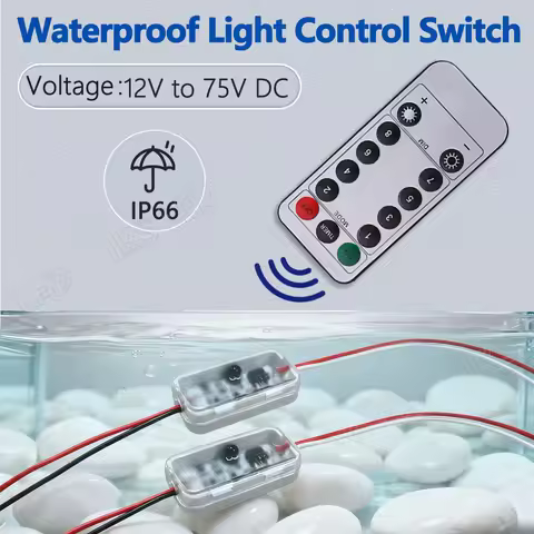 IP66 Waterproof Light Sensor Switch Auto On/Off Photocell Light Control Outdoor Indoor Lighting 12V-