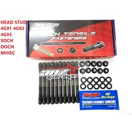 Wilson Main Head Stud 4G91 4G92 4G93 with ARP Lubricant Soch Doch Mivec CA CK
