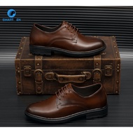 Smartmen height increasing office dress shoes GDC-06 Brown