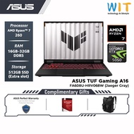 ASUS TUF A16 FA608U-HRV068W (AMD Ryzen 7 260/16GB-32GB RAM/512GB SSD/RTX5050 8GB/16.0'' WUXGA 165Hz/