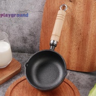 [playground] 12CM Cast Iron Mini Egg Frying Pan With Pour Spout Nonstick Milk Pan Butter Melting Pot