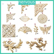 NERV Nice Gold for Butterfly Dragon Leaves Resin Product Fillings Thin Copper Fillings Epoxy Resin Mold for DIY Art Craf