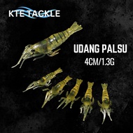 【KTE】 Udang Lure 4cm/1.3g Udang Palsu Umpan Killer Siakap Soft Plastic Lure Shrimp Umpan Casting SP 
