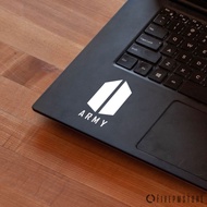 sticker army - stiker army untuk laptop apple macbook asus acer - putih