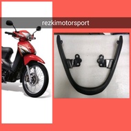 wave 100r bar belakang tangan getah grip hitam emz🔥🔥🔥 rezkimotorsport BESI STEP GRILL