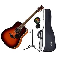 Yamaha FG820BS Solid Sitka Spruce Top Folk Acoustic Guitar (Brown Sunburst) w/G