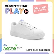 Bata บาจา (Online Exclusive) ยี่ห้อ North Star รองเท้าผ้าใบ ผ้าใบแฟชั่น พร้อมเทคโนโลยี Life Natural ลดกลิ่นอับ 99% สำหรับผู้หญิง รุ่น PLAY สีขาว 5201158