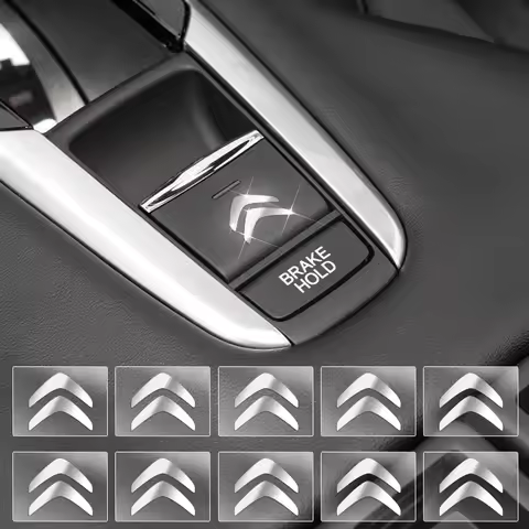 2/5/10pc Car Logo 3D Metal Stickers Decorative Accessories For Citroen C4 C3 C5 C1 C2 Berlingo C-Ely