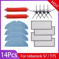 Roborock S7 / S7 maxv Ultra Main brush accessories, side brush, mop cloth, washable filter pad, dust