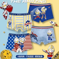 Pure Cotton Boy's Underwear Boxer Boxer Shorts Cartoon Breathable Children's Underwear Boy's Boxer S