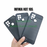 Case Carbon Soft case Infinix Hot 10s