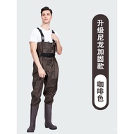 Waders Waders One-piece Rain Boots Full Body Breathable Waterproof Army Green Wear-Resistant Half-le