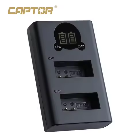 FB LP-E12 USB Battery Charger 2 Slot LED Display for Canon EOS M50 M50II M100 M200 100D SX70 M2 Kiss