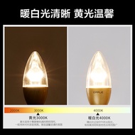 Opp led Bulb e27e14Screw Base Candle Bulb Pendant Light Energy-Saving Bulb Single Wick Light Source