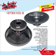 KOMPONEN SPEAKER B&C 18TBX100 / 18 TBX100 18 INCH GRADE A