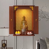 Prayer Table Buddna Shrine Cabinet  Shentai Table  Entrance Table Buddha Altar Cabinet Buddha Altar Table Buddha Cabinet Household Simple Modern God of Wealth Cabinet with Door Wall-Mounted Guanyin Altar Can Be Customized 神台桌