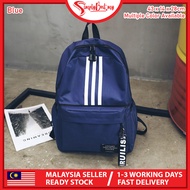 SIMPLYBEST Unisex 3 Strap Travel Bag Student School Bag Laptop Backpack Shoulder Backpack 3 Stripe Backpack