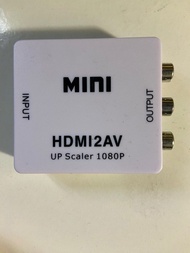 HDMI轉RCA (AV)轉換器適合高清機頂盒switch PS4遊戲主機接老電視紅白黃蓮花