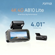 70mai NEW LAUNCH A810 Lite 4K Dual Dashcam 4G Smart App Night Vision 3min Buffered Emergency