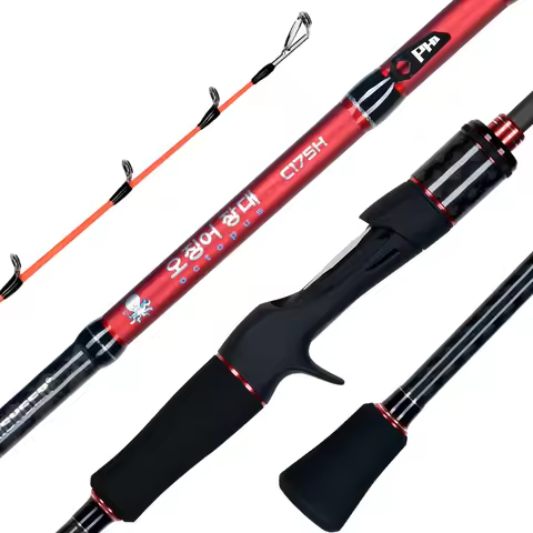 BIUTIFU Titanium Tip Octopus Casting Jigging Fishing Rods 1.75m Power M/H 20-120g T1000 Carbon High 