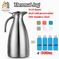 【SG】2L Thermal Jug 304 Stainless Steel Double Walled Vacuum Thermal Flask Large Capacity Vacuum Flas