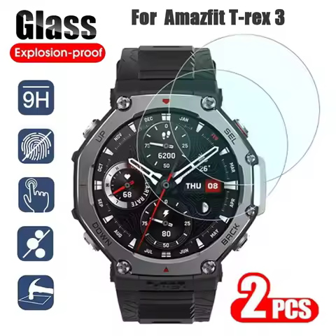 Tempered Glass For Huami Amazfit T Rex 3 Screen Protector Anti-scratch Protective Film for Amazfit T